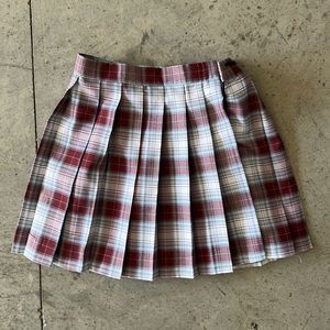 Plaid tennis skirt